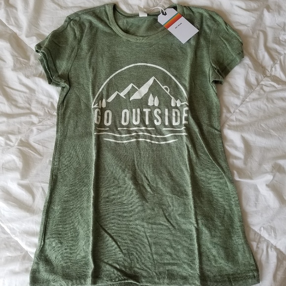 Indy Brand Tops - Indy Brand Green Graphic Tee
